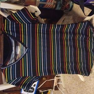 Women's Rainbow Striped Shirt